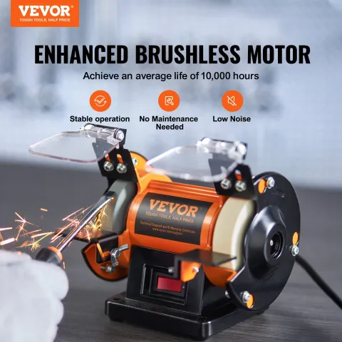 VEVOR Bench Polisher & Buffing Machine For Metal Jewelry