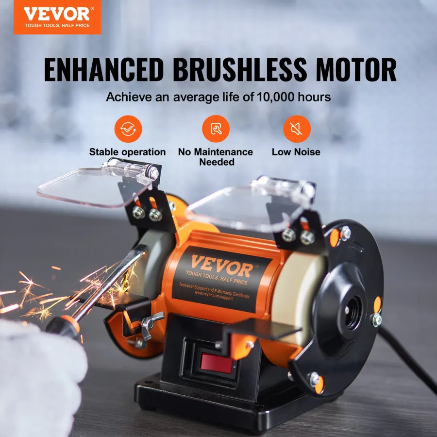 VEVOR Bench Polisher & Buffing Machine For Metal Jewelry