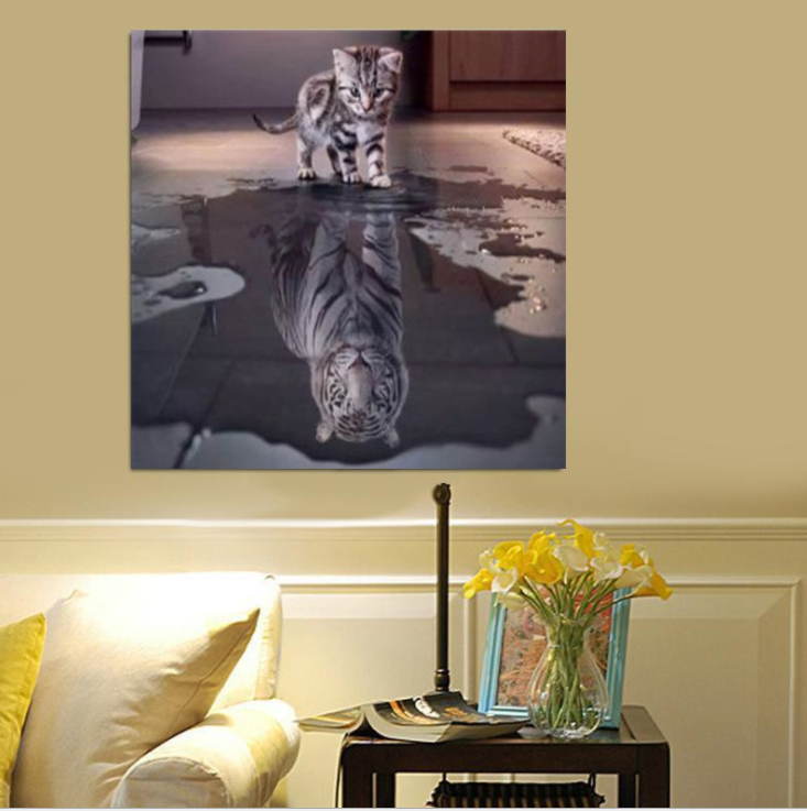 Diamond Painting - Baby-Tiger
