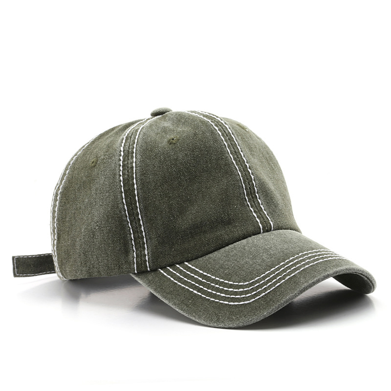Washed And Distressed Light Board Baseball Cap Fashion Trend
