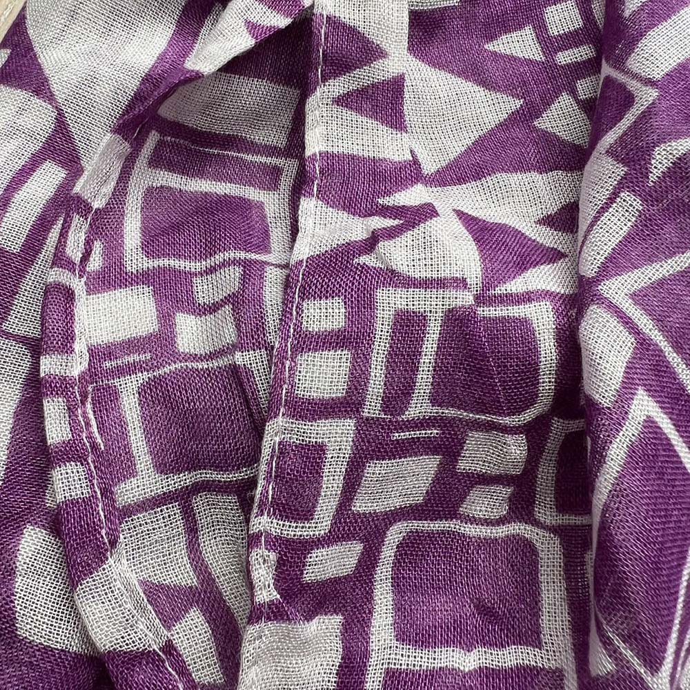 2pcs Purple Boho Square Scarf,Head Scarf,Luxe Look For Evening Wear,Scarf,vacation,daily Life,evening Party,Office Appropriate Subtlety For Women Men