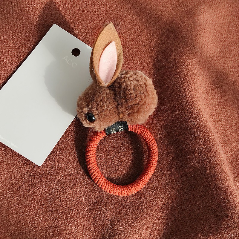 Cute Lamb Hair Three dimensional Rabbit Head Rope 8 Style - Shop at LoveMi