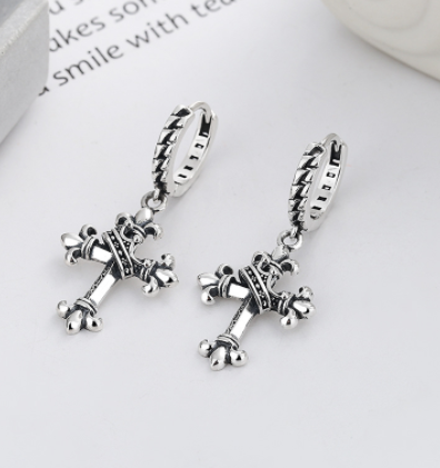 Title 2, S925 Sterling Silver Retro Ear Buckle Earrings ...