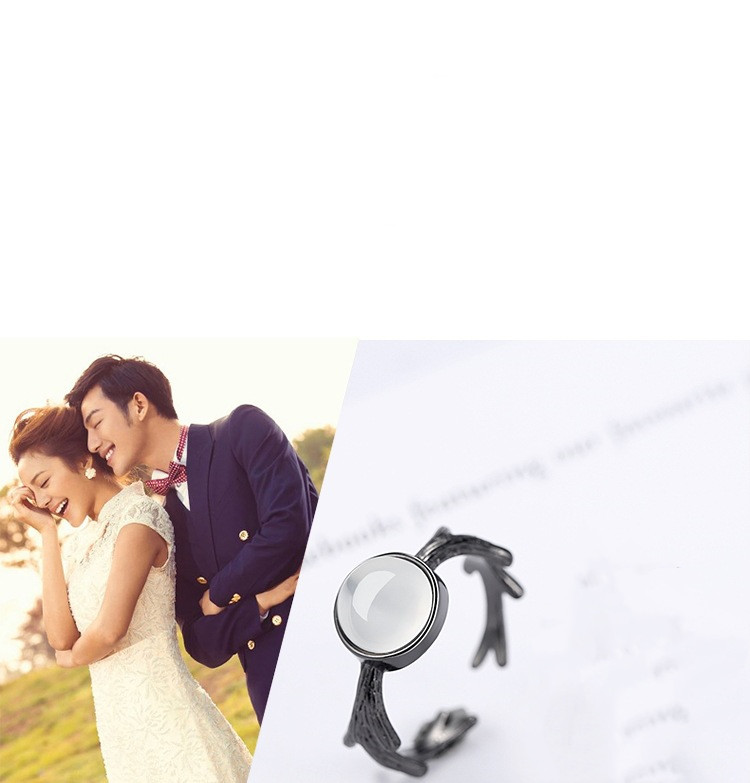 خاتم زوجي بتصميم المسامير الوردي