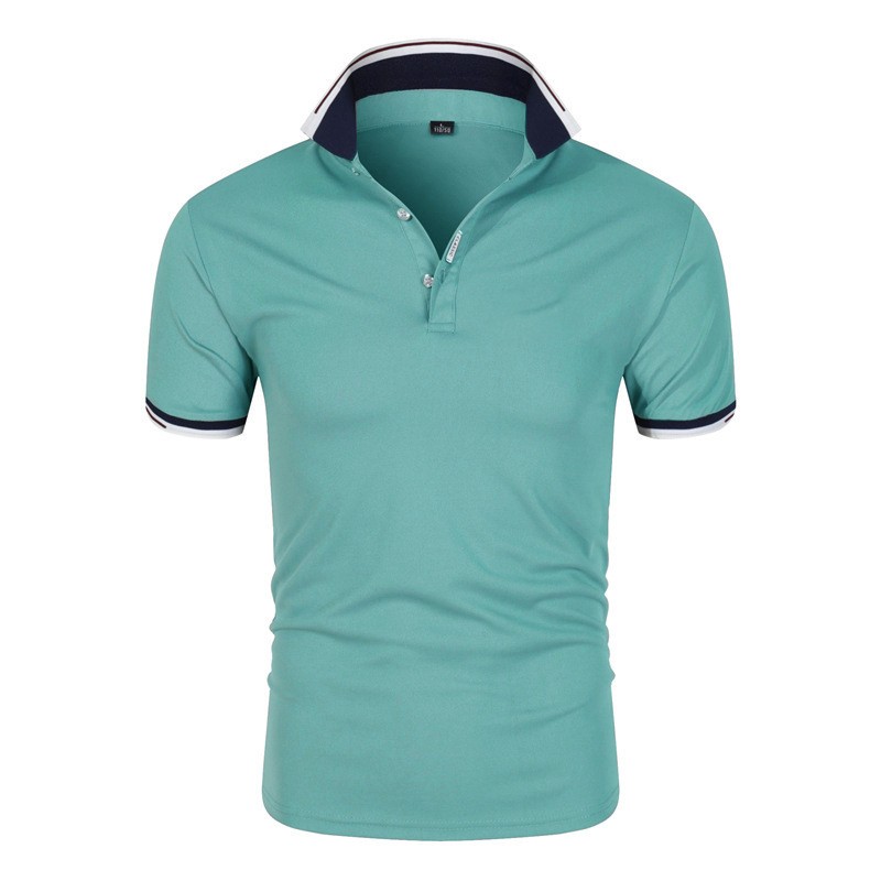 Title 8, Zomer heren polo shirt met trendy print. Ademen...