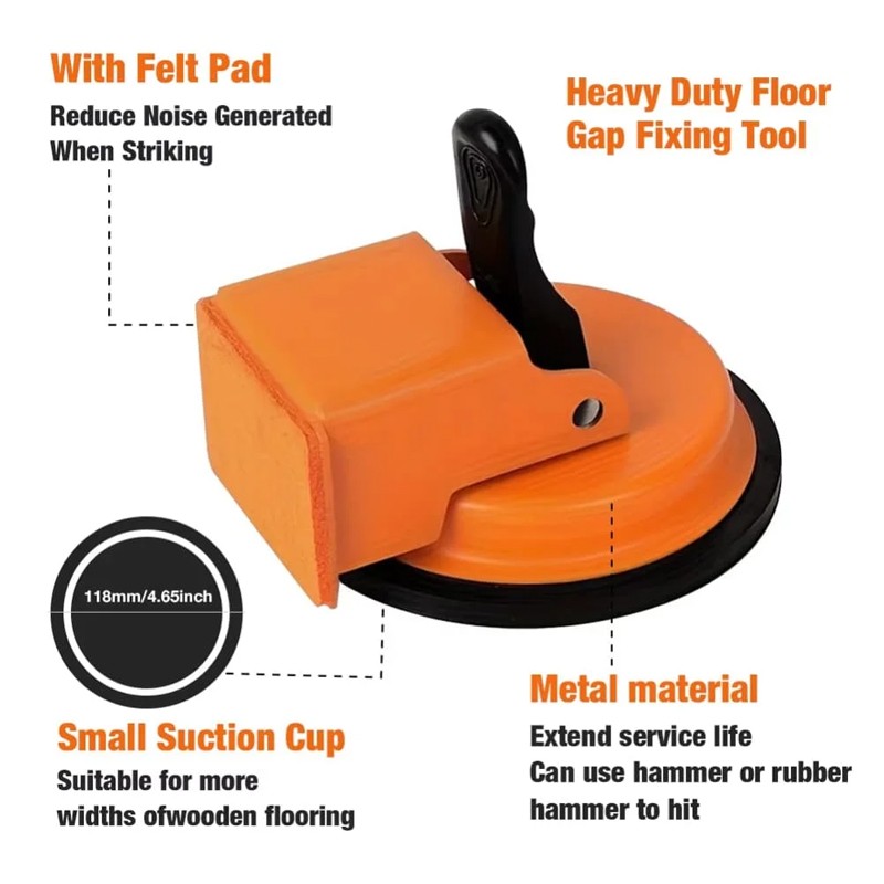 Floor Gap Fixer Tool With Suction Cup For Hardwood Laminate And Vinyl Flooring — image 4