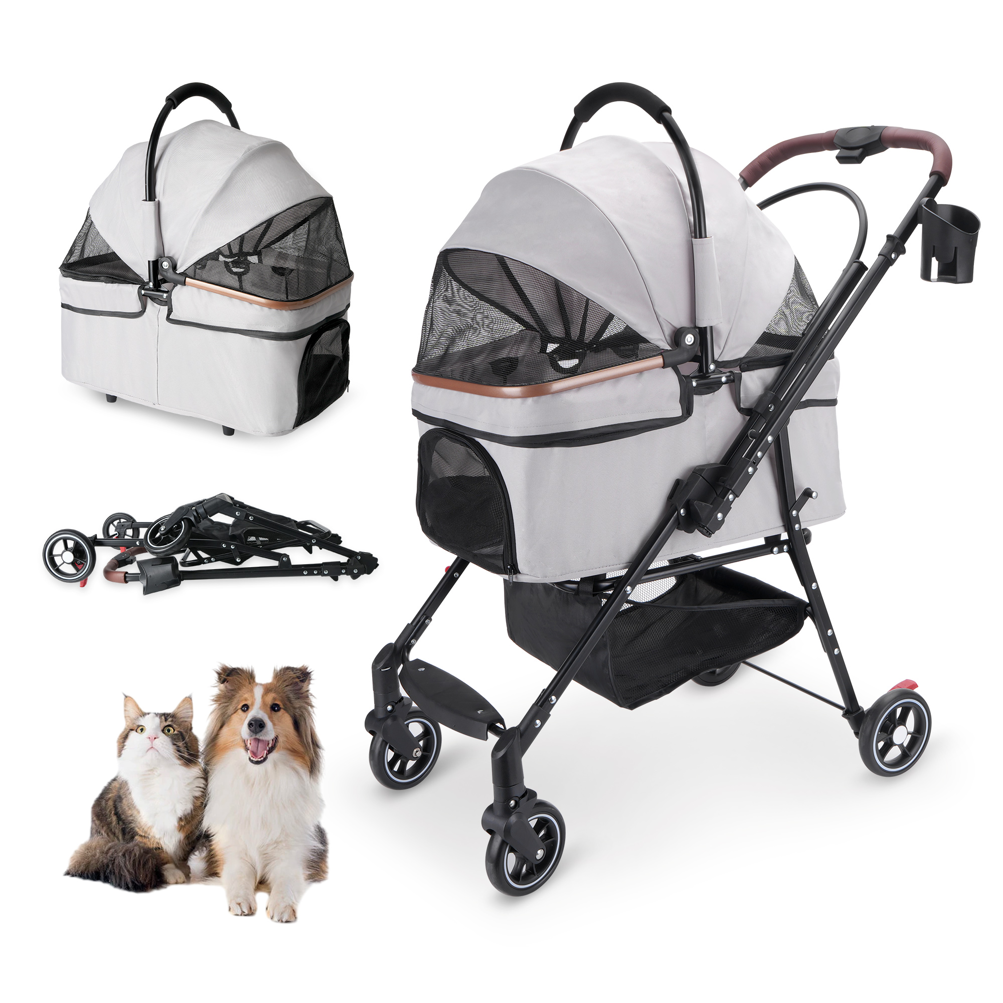 PawCruise stroller wheels