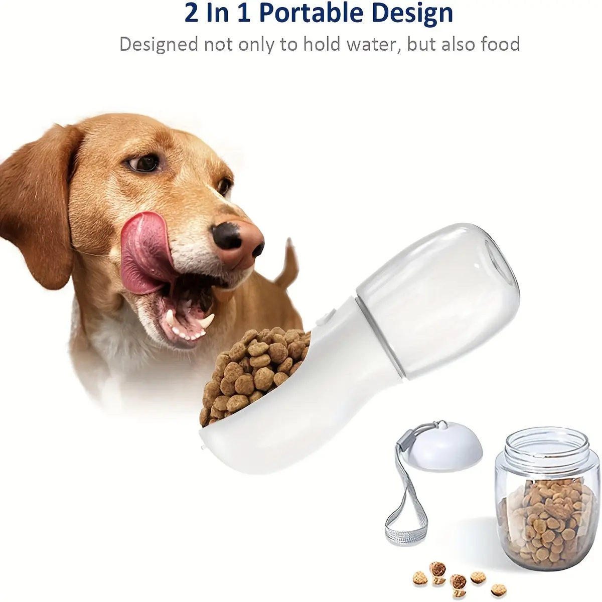 2 In 1 Dog Water Bottle, Leak