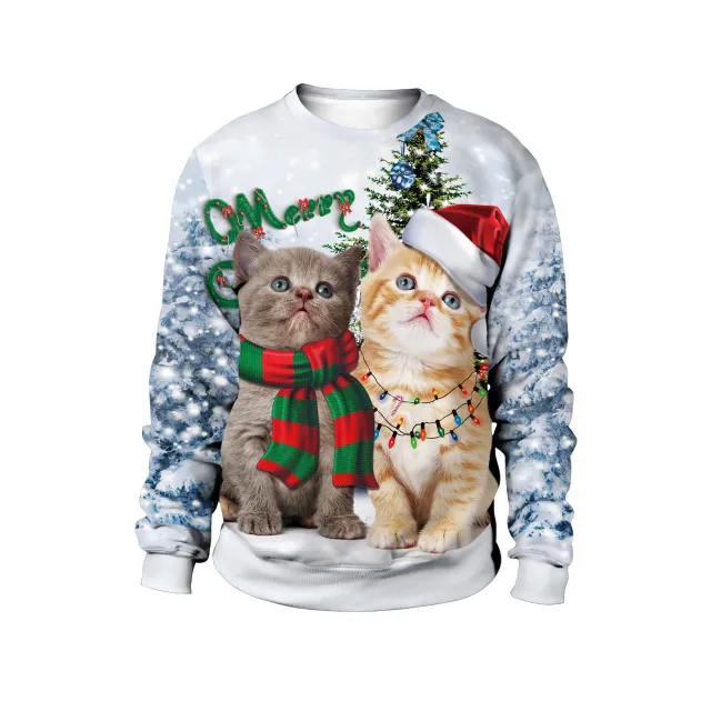 Women's Christmas Dress Crew Neck Sweatshirt 8Color Xl - Shop at LoveMi