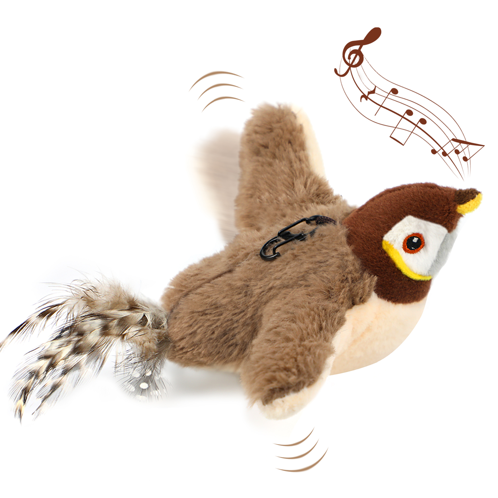 Electric Cat Toy Bird For Self-Entertainment - Interactive Automatic Cat Toy With Catnip, Intelligent Rechargeable Cat Toy For Cats To Play With And Step On