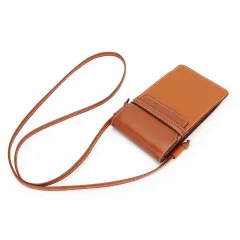 Fashion Phone Bag Hit Color One Shoulder Women - Brown - View 1