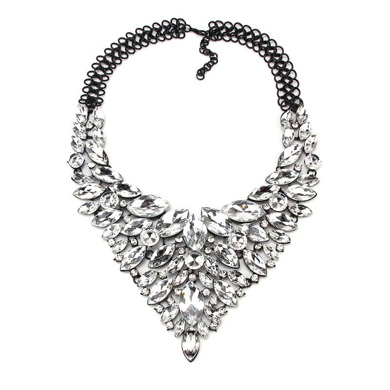 Alloy Rhinestone Necklace Luxury Full Diamond Sweater Chain — foto 5