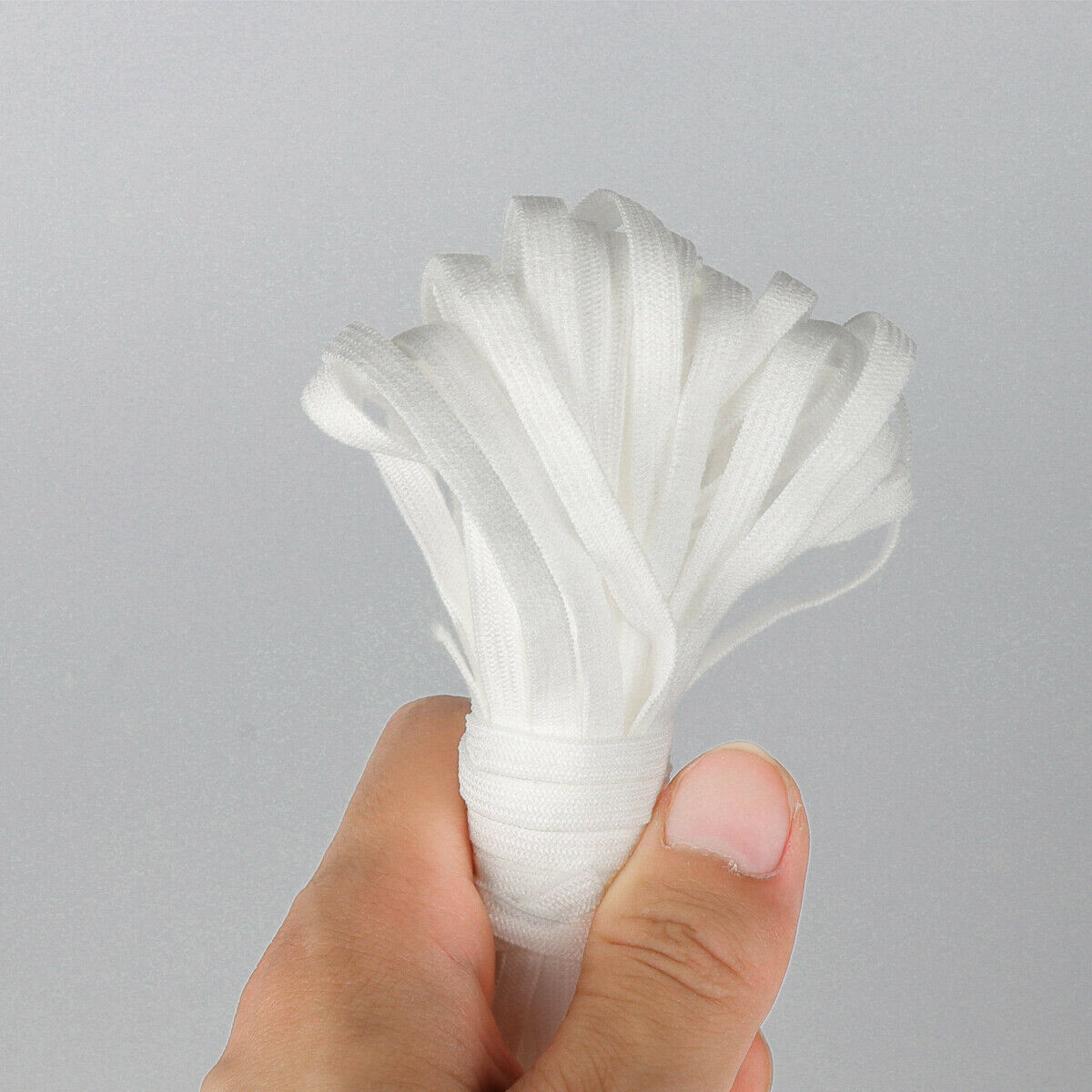 5mm 75 Yards White Flat Elastic Band image 2