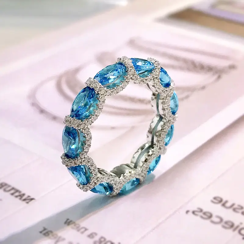Fashion Temperament Ladies Full Diamond Ring