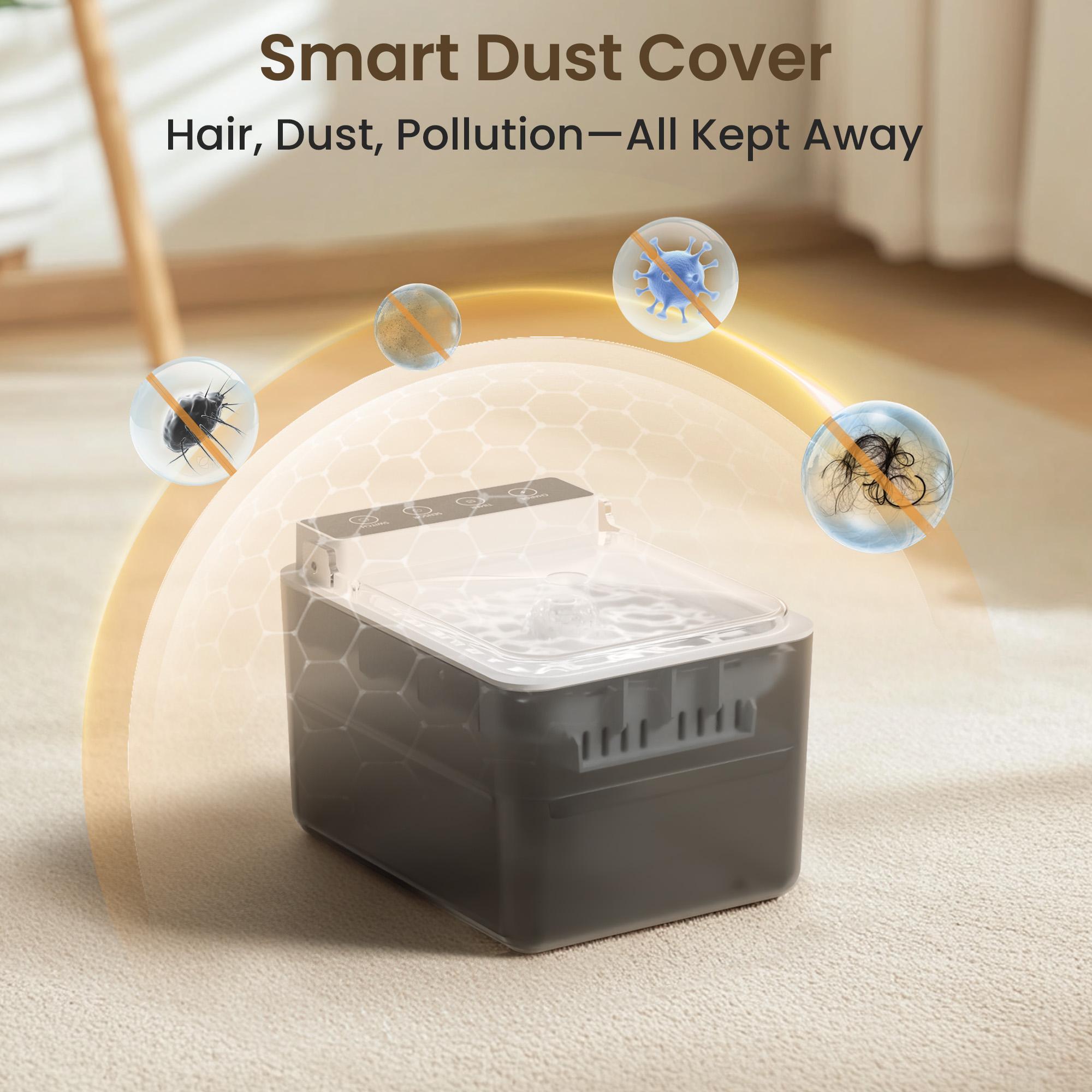 Wireless Charging Battery Driven 304 Stainless Steel Cat Automatic Induction Pet Water Fountain