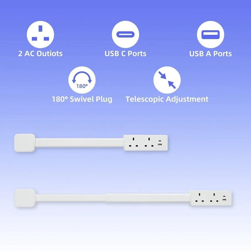 Electrical Outlet Extender Stick - Power Socket Expander Rotates — image 2