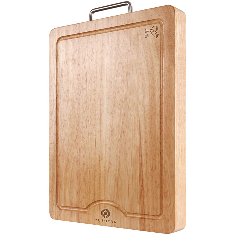 Title 1, Thick Rubber Wood Rectangular Cutting Board