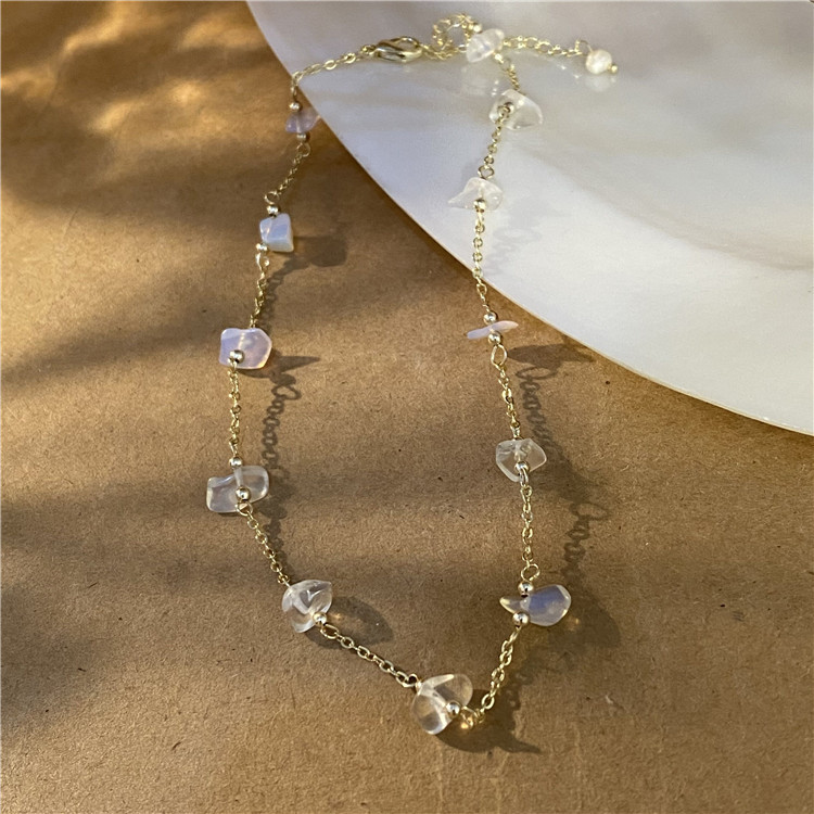 Forest Design Sense Natural Moonstone Necklace Bracelet