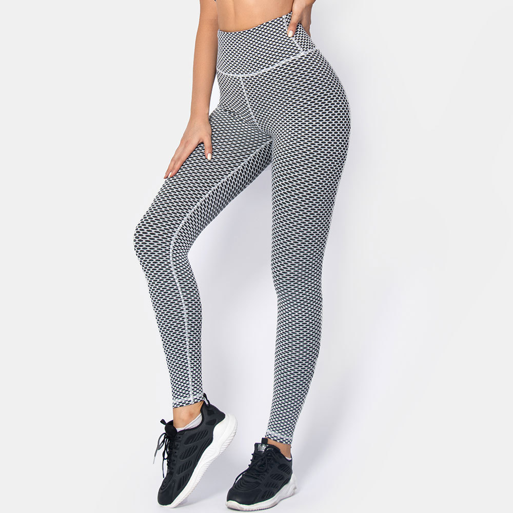 Summer New Quick-drying 3D Jacquard Women's Sports Tights