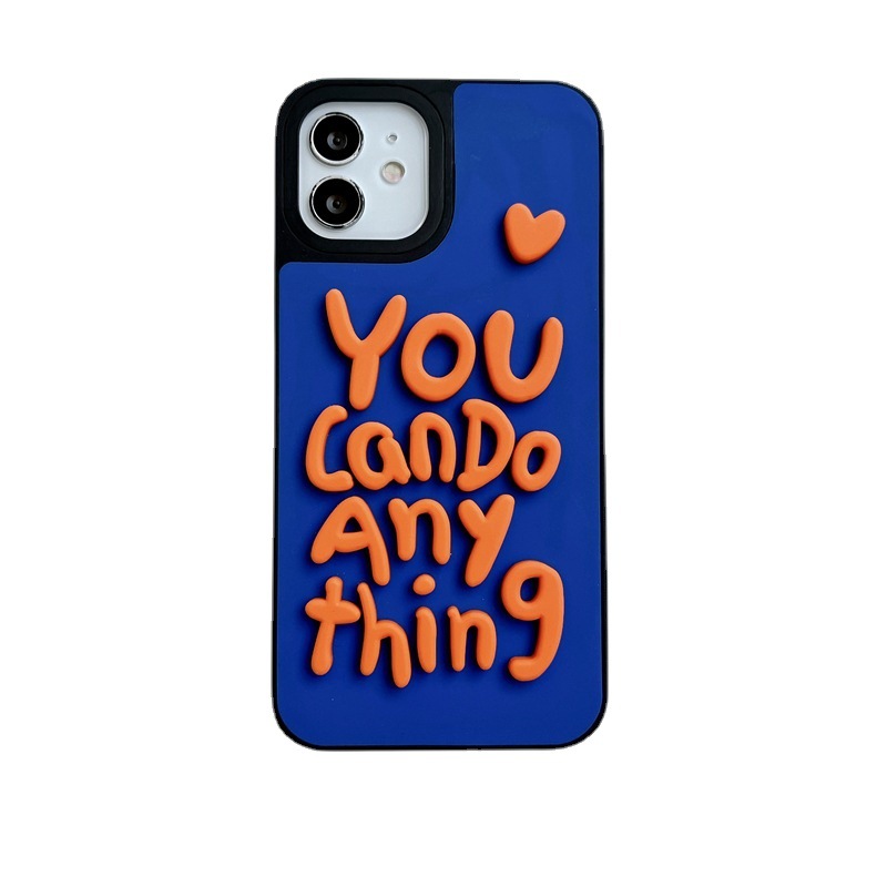 Contrasting English Leather Silicone Phone Case