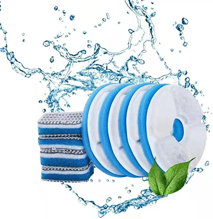 Pet Cat Dog Stainless Steel Automatic Circulation Water Dispenser Intelligent Fountain Pets Accessories - Filter Cotton Set