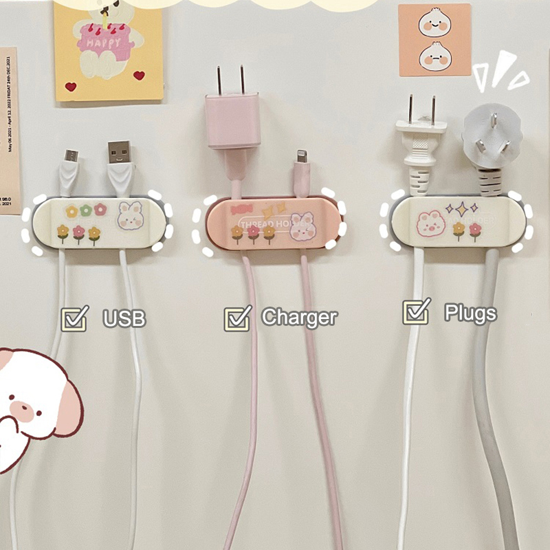 Mobile Phone Charging Cable Student Organizer Desktop Fixing Clip - Image 5