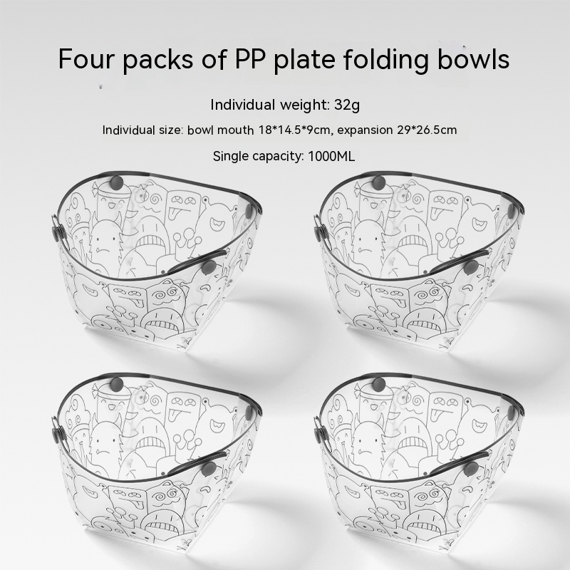 Four Pack Folding Bowl