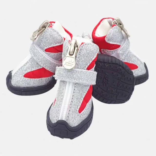 Fashionable And Simple Pet Breathable Cloth Shoes Red - Shop at LoveMi