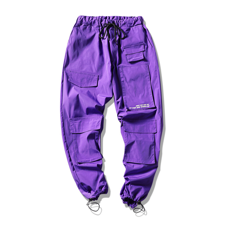 Fashion Purple Tide Brand Men's Overalls