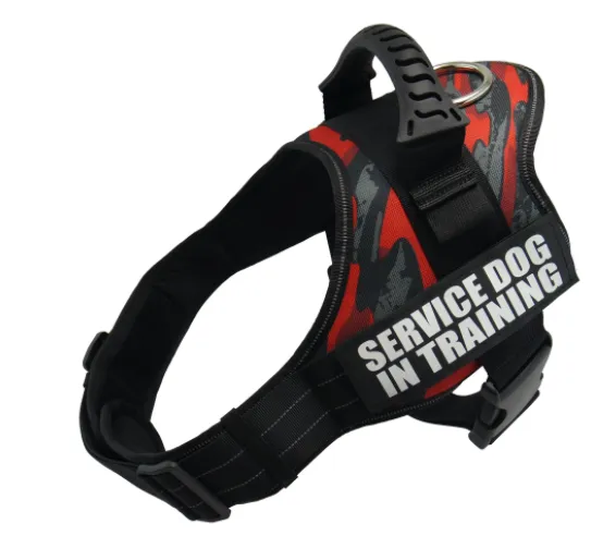 Explosion proof Chest Harness Pet Leash Redblack - Shop at LoveMi