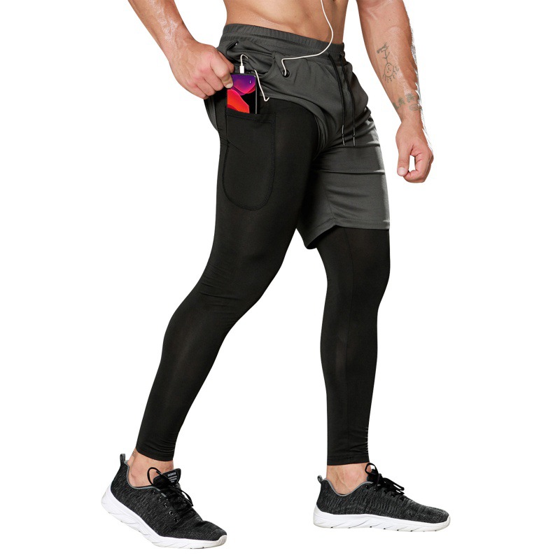 Casual Sports Pants Fake Two-piece Trousers