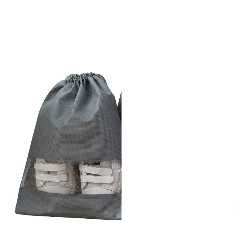 حقيبة أحذية شفافة محمولة مضادة للغبار بتصميم رباط سهل الحمل