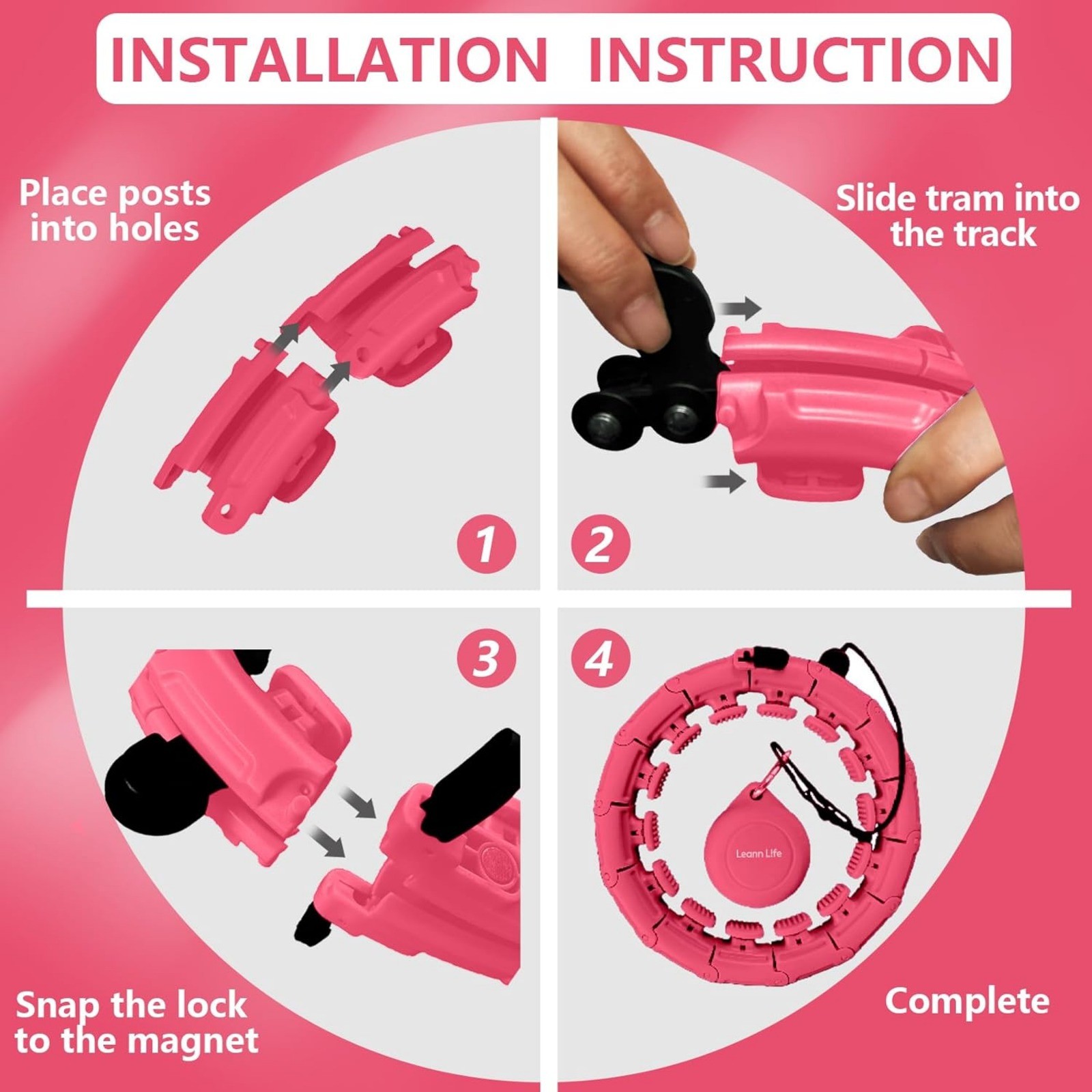 Smart Weighted Hula H Oop 24 Detachable Links 0.7lb Gravity Ball 31-47 Inch — image 11