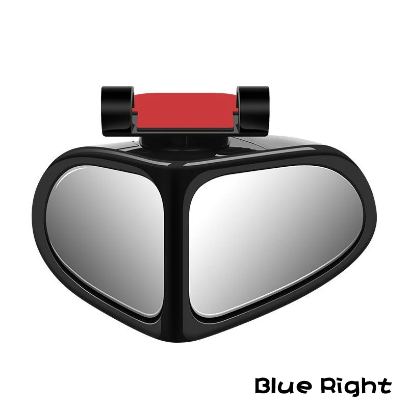 Car Reversing Small Round Mirror Front And Rear Wheel Wide-Angle Mirror Double-Sided Auxiliary Rearview 360 Adjustable Wide Angle Side Rear View Mirror For Car — foto 2