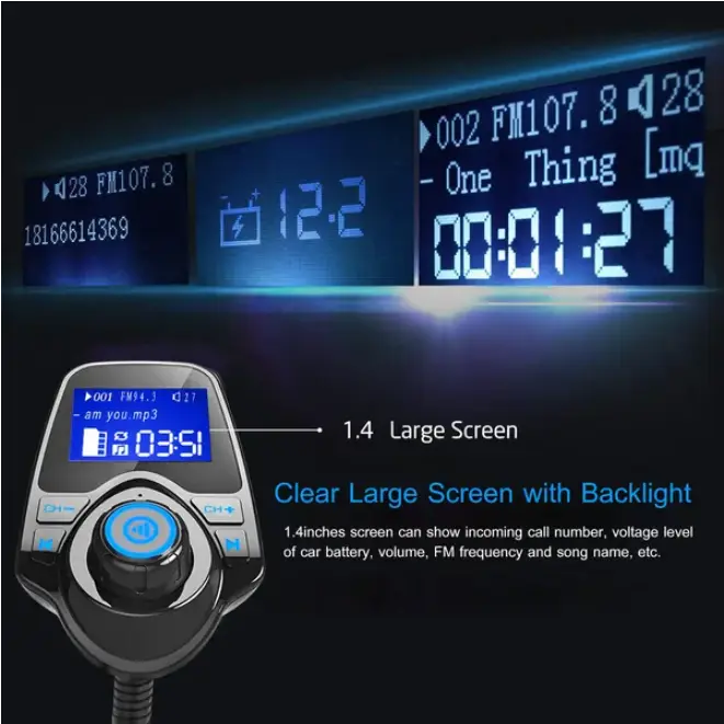 Car Mounted Wireless FM Transmitter