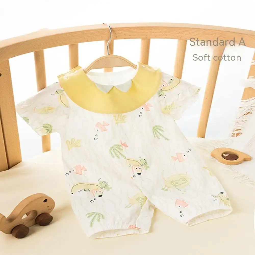 Summer Thin Baby Short Sleeve Jumpsuit