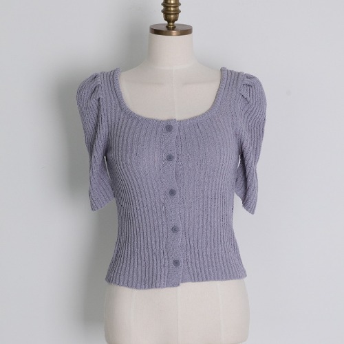 Title 1, Cardigan en tricot pour femme couleur bonbon, c...