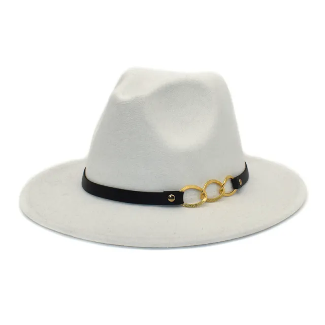 Women's Woolen Top Hat Belt Accessories White - Shop at LoveMi