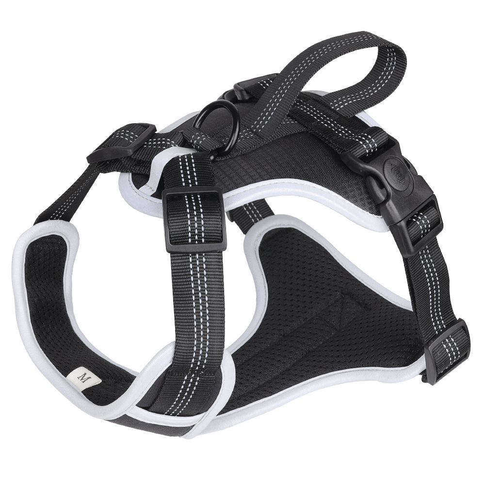 Back view of the Explosion-proof Big Dog Chest Strap Vest Pet Hand Holding Rope