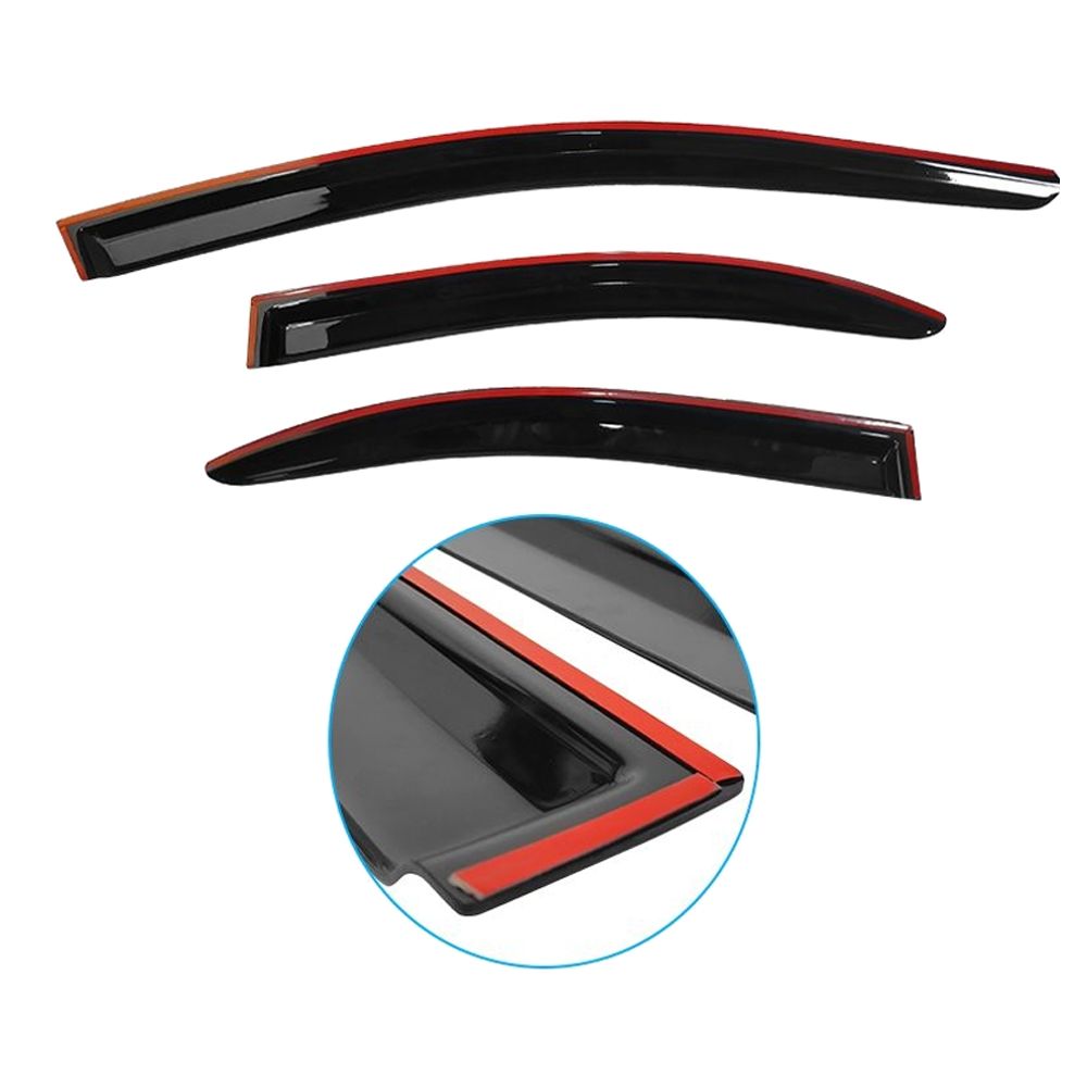 Fits 08-17 M Itsubishi Lancer Acrylic Window Visors Rain Sun Guard Deflector 4PCS — foto 4