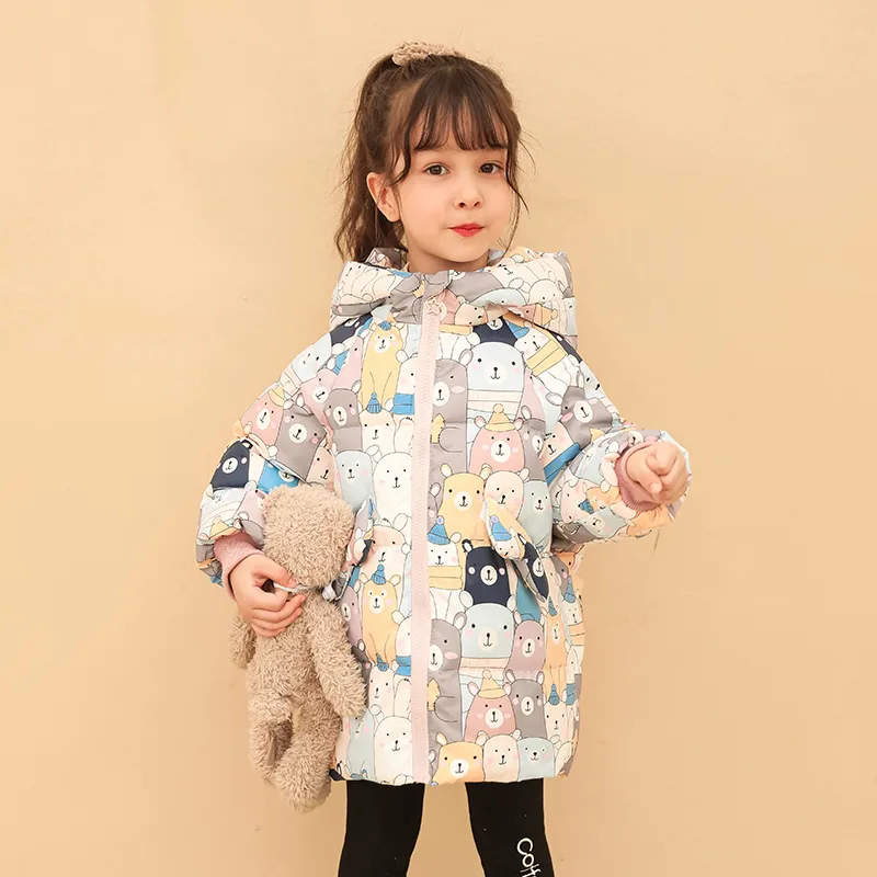 White Duck Baby Children's Down Jacket Mid-length