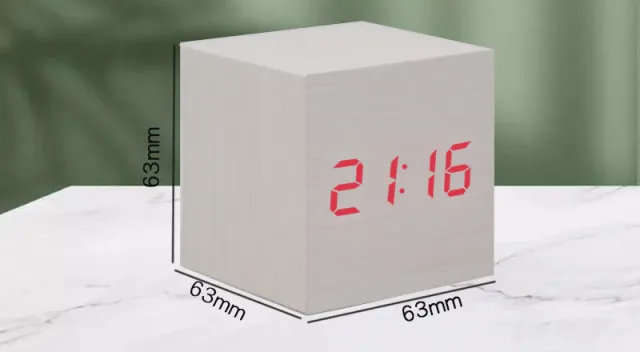 Electronic Simple Projection Display Digital Clock White - Shop at LoveMi