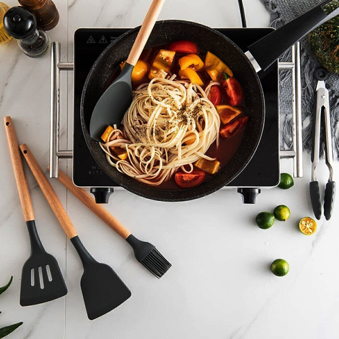 New 12Pcs Kitchen Utensils Set Silicone Cooking Nonstick Spatula Turner Spoon — image 10
