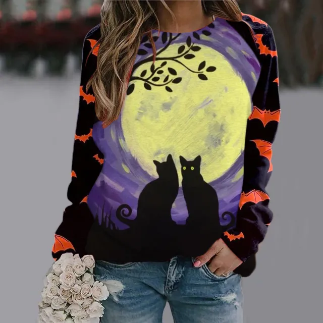 Women's Printed Long Sleeve T shirt Wxy271438 3Xl - Shop at LoveMi