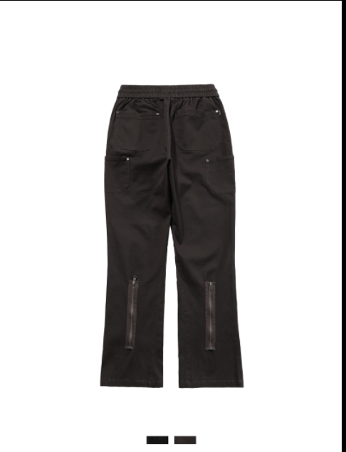 Booty Trousers Multi-pocket Zipper Improved Overalls Casual Pants