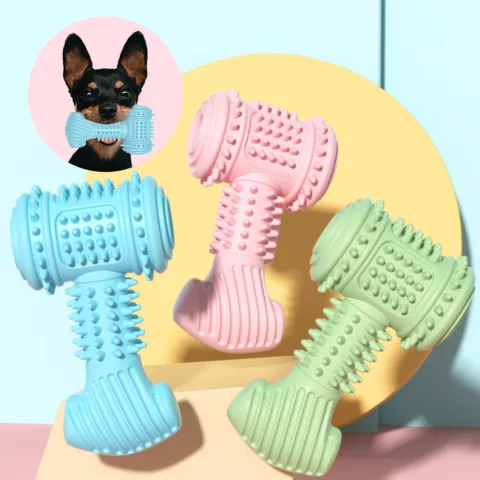 Dog Chew Toy Dogs Teeth Cleaning Toys Indestructible TPR