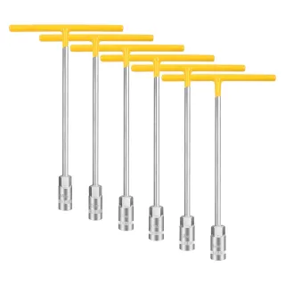 12 TEE HANDLE SOCKET WRENCH T BAR TYPE DEEP LONG REACH 8-19MM SPANNER NUT DRIVER