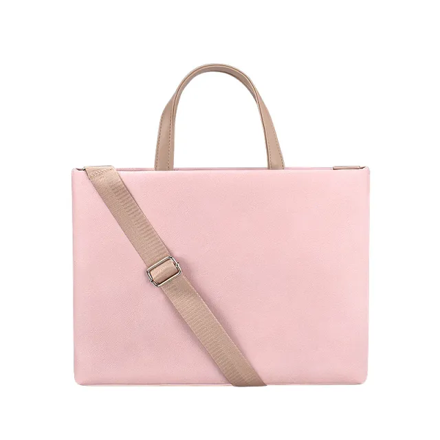Women's Fashion Casual Single Shoulder Handheld Computer Bag Pink - Shop at LoveMi
