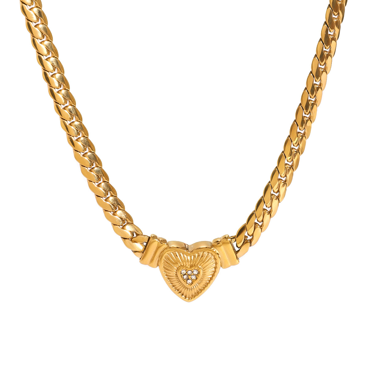 Love Necklace With High-end Feel And Diamond Studded Collarbone Chain