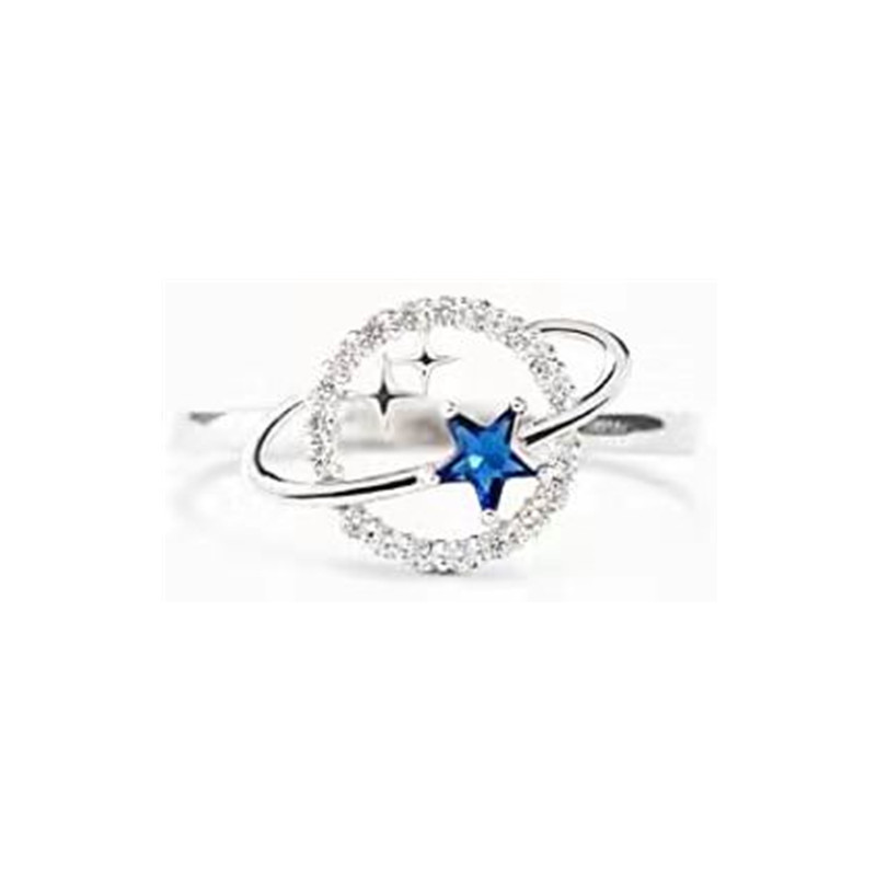 Double Star Surround Fantasy Star Index Ring